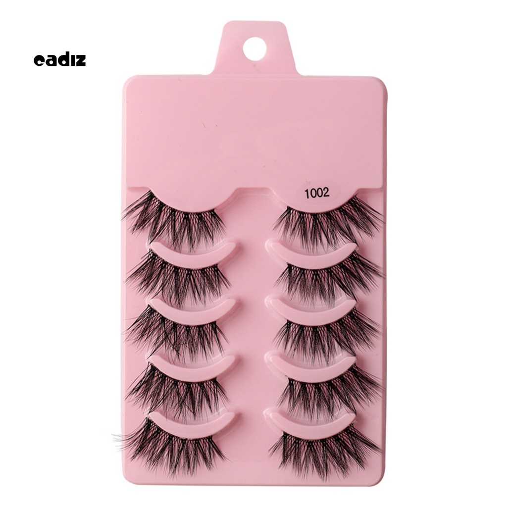 Hộp 5 Cặp Lông Mi Giả Trang Điểm Làm Đẹp