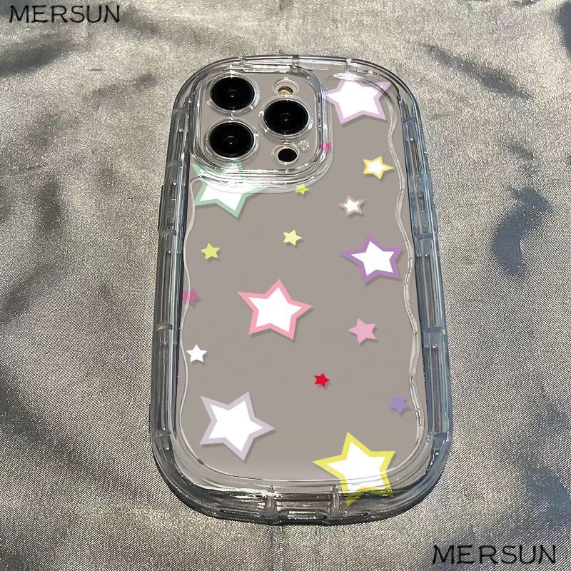 ✅Ốp Điện Thoại Dẻo Trong Suốt Họa Tiết Ngôi Sao Nhỏ Nhiều Màu Chống Sốc Cho iPhone14 / xr 137 / 118pxs promax / 12