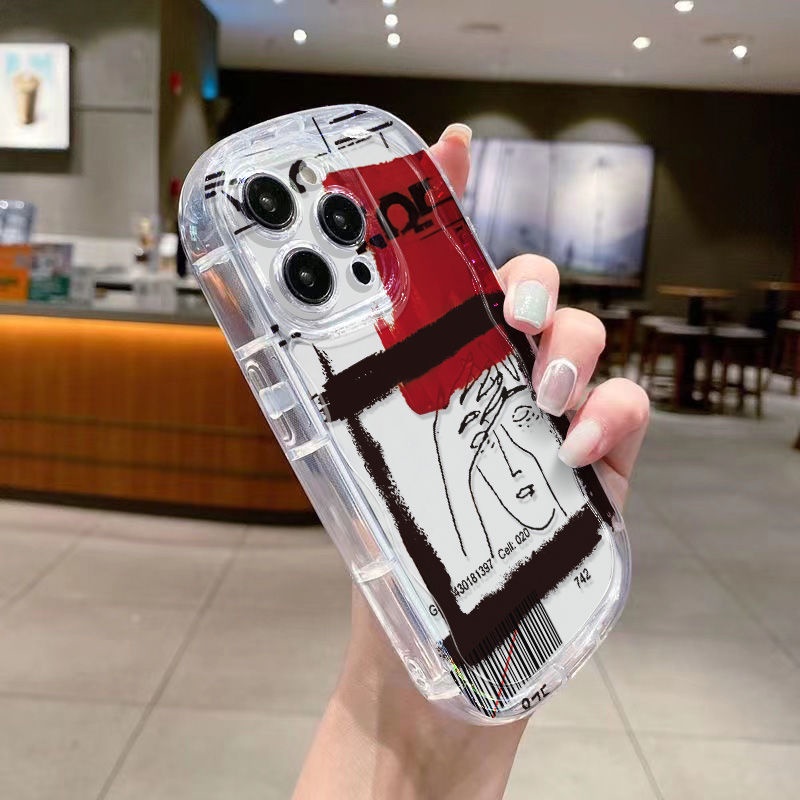 ✅Ốp Điện Thoại Mềm Trong Suốt Chống Sốc In Họa Tiết Trừu Tượng Cho Iphone 11xs / / 713 8P 14 12