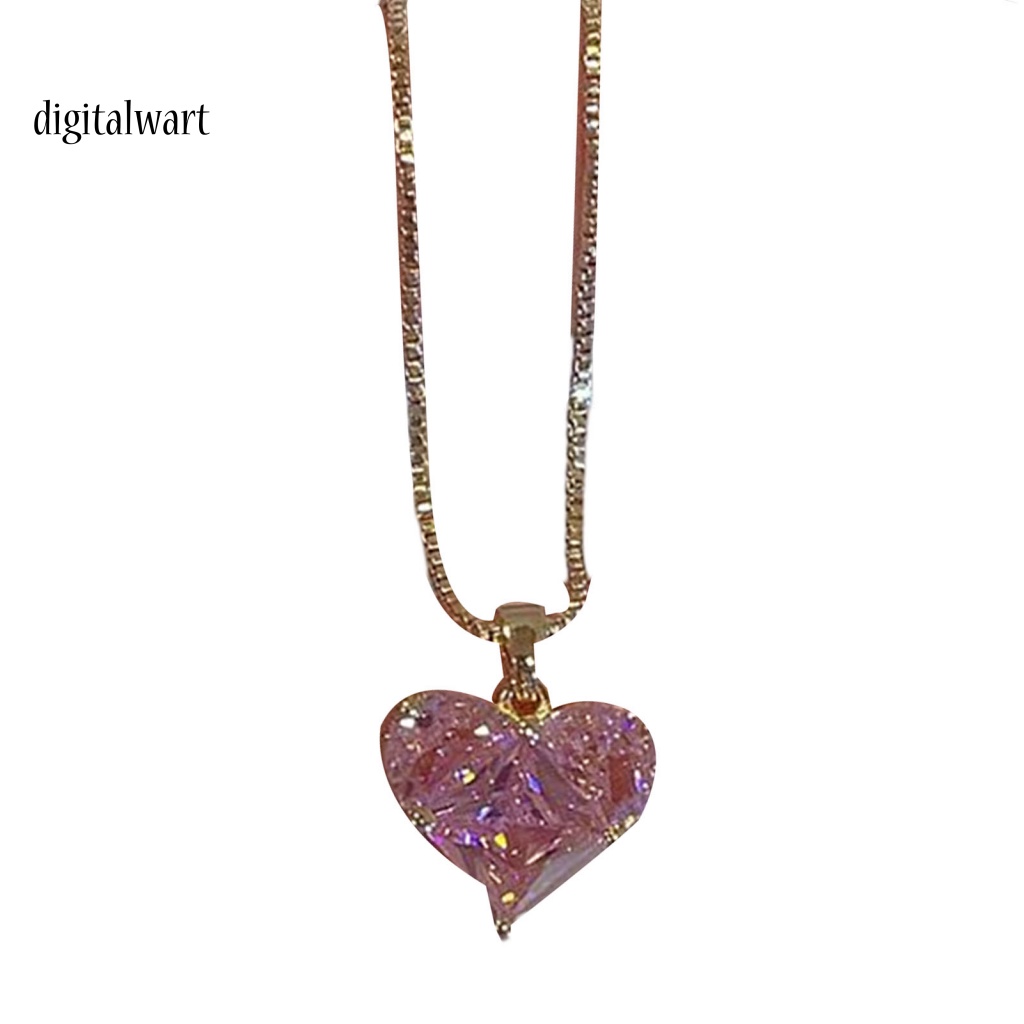 Kỹ Thuật Số| Set 1 / 1 Cặp Bông Tai / Vòng cổ Hình Trái Tim Đính Đá Thời Trang Nữ