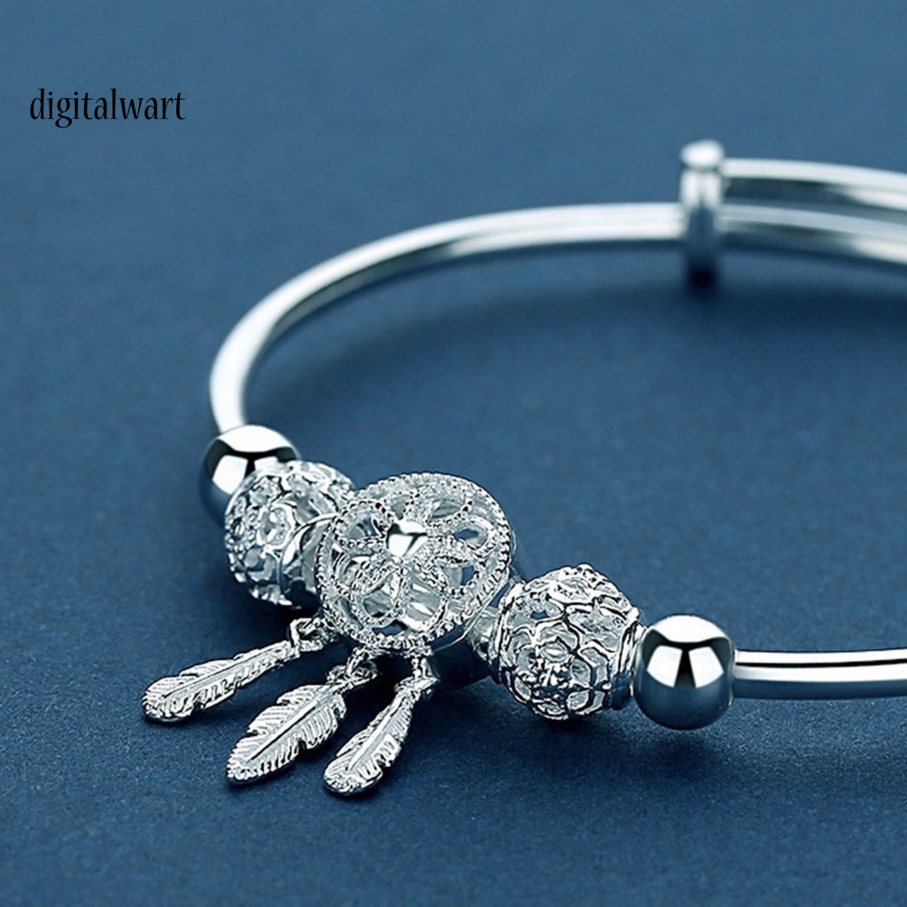 Kỹ Thuật Số| Vòng Đeo Tay Hình Tròn Phối Lông Vũ Nhiều Màu Sắc Tùy Chỉnh Thời Trang Cho Nữ