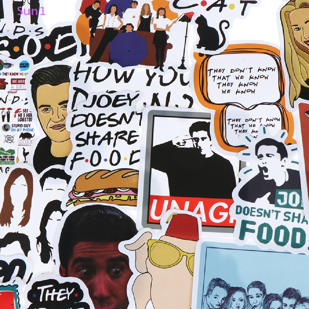 Sun1 > 50 Đề Can Dán Trang Trí Sổ Tay DIY Hình Những Người Bạn