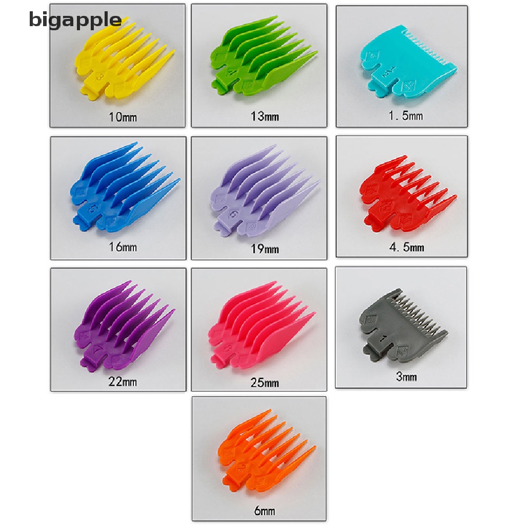 Bộ 10 Lược Nhựa Nhiều Màu Sắc Dùng Để Cắt Tóc RDG