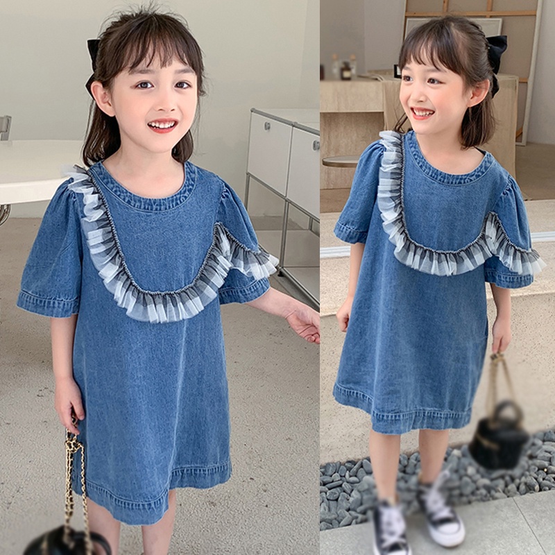 Khung Treo Đồ Dùng Em Bé Tiện Dụng Chất Lượng Cao❤Đầm Denim Tay Phồng Cổ Tròn Thời Trang Dành Cho Bé Gái 3-8 Tuổi