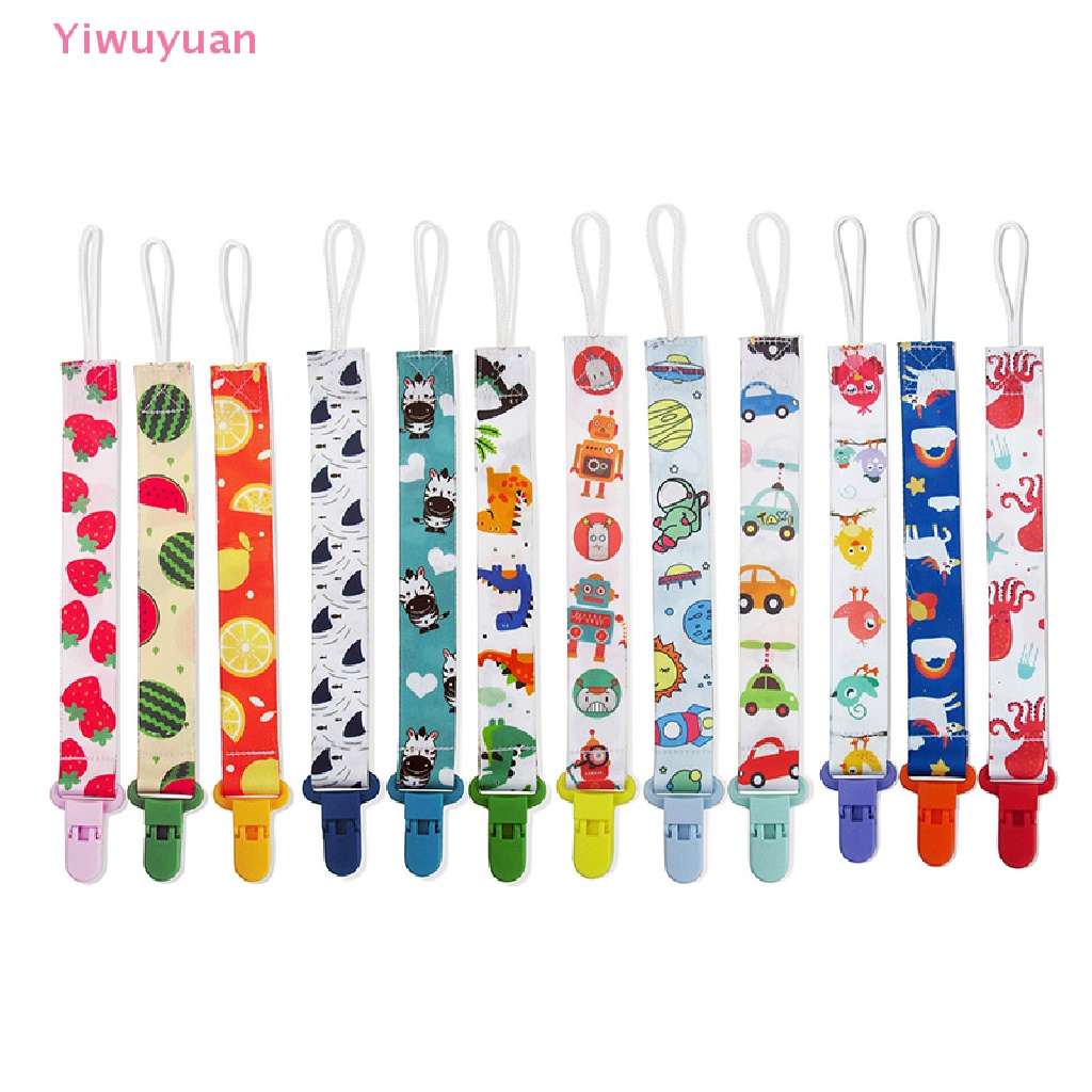 Bộ 3 Kẹp Giữ Núm Vú Giả Họa Tiết Hoạt Hình Cho Bé Mới