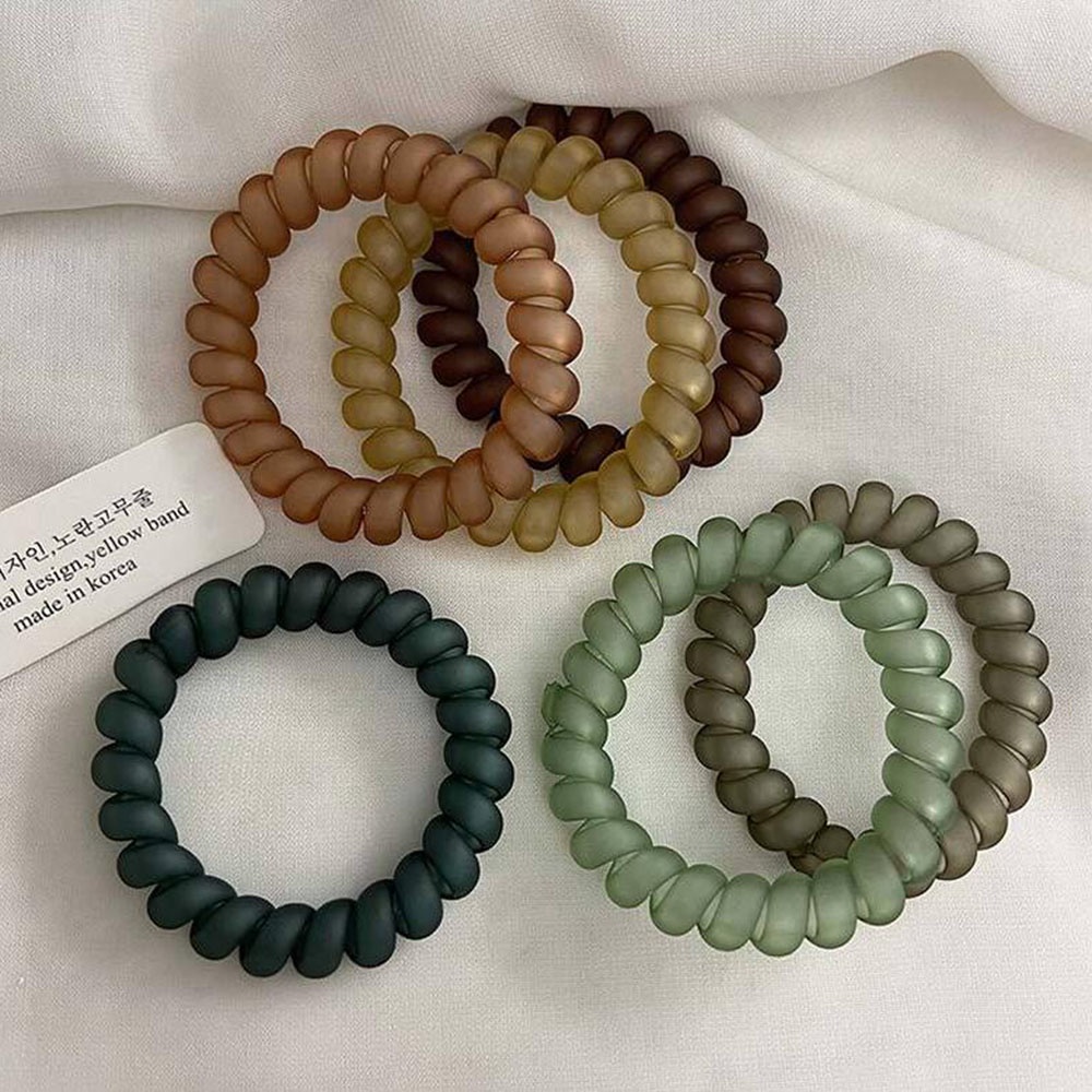 Dây Buộc Tóc Đuôi Ngựa Co Giãn Màu Trơn Thời Trang Dành Cho Nữ