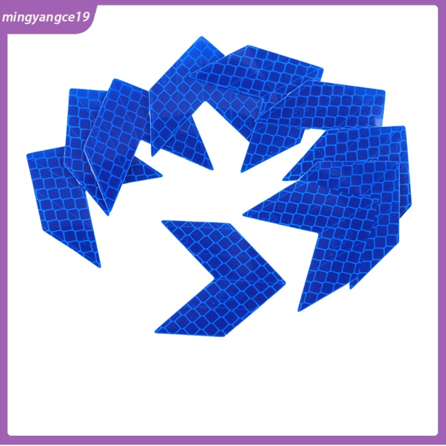 Bộ 10 Miếng Dán Phản Quang Chống Thấm Nước Hình Mũi Tên Trang Trí Thân Xe Hơi