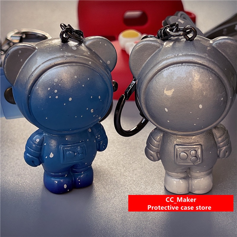 Creative Astronaut JBL Live Pro+ Protective Case Cartoon Keychain Pendant JBL Wave300 TWS Silicone Soft Case Protective Case JBL Live Free2 Shockproof Case Protective Case Cute Pendant JBL Live Pro2 Cover Soft Case