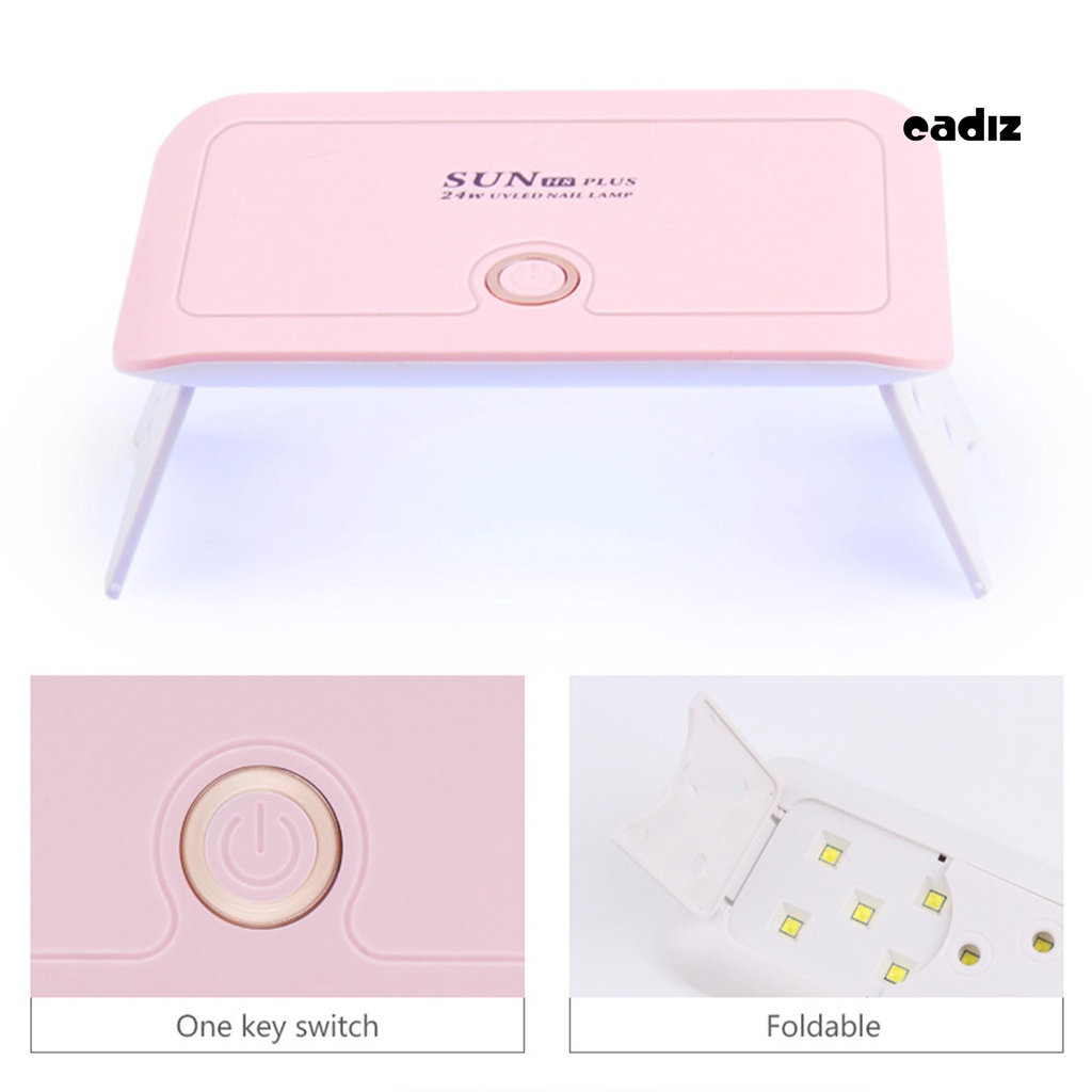 1 Bộ Đèn Sấy Khô Móng Tay Mini Sạc USB Hai Nguồn Nhanh Khô Gấp Gọn Tiện Dụng Cho Nữ