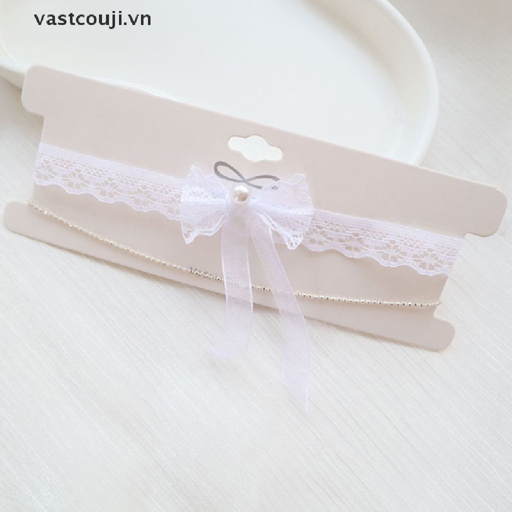 Vòng Cổ Choker Hai Lớp Thắt Nơ Hoa Quyến Rũ Cho Nữ