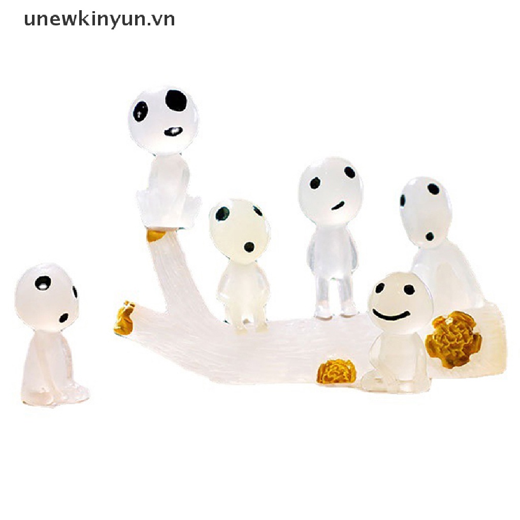 Set 11 Đồ trang trí Công Chúa Mononoke Mini Dạ Quang Dùng Để Trang Trí
