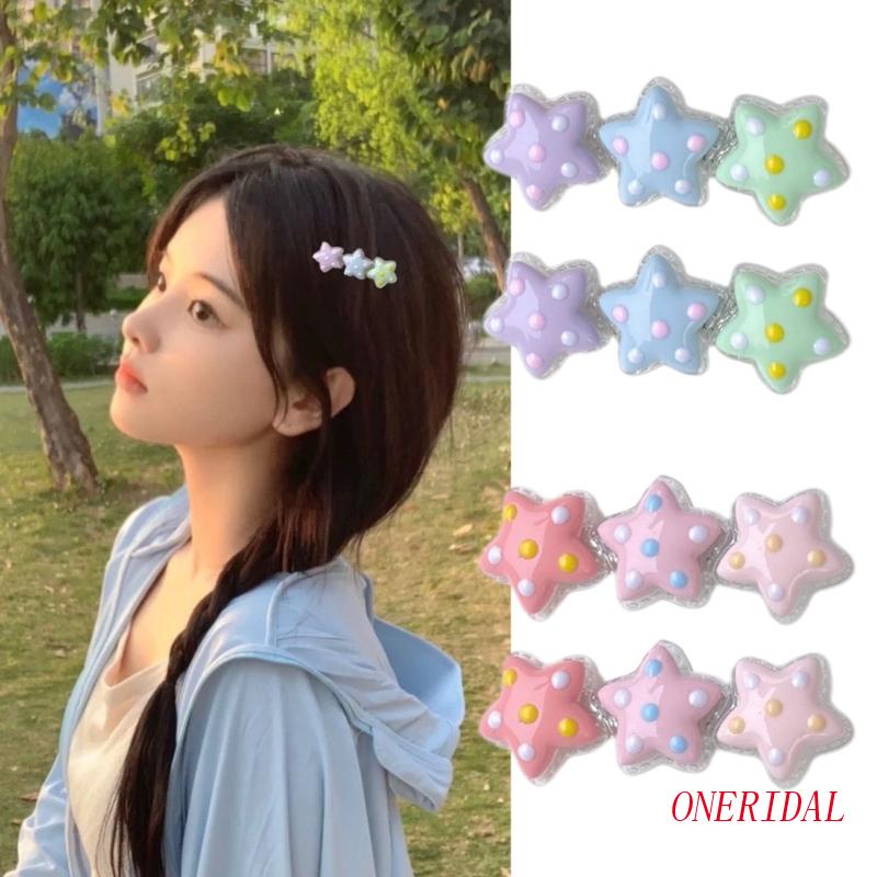 Kẹp Tóc Hình Ngôi Sao Nhiều Màu Sắc Dễ Thương Y2k