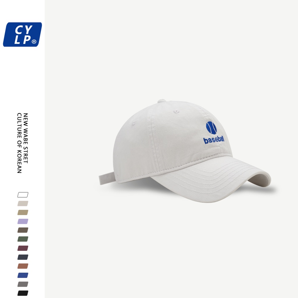 Mũ Lưỡi Trai Mềm Thêu Chữ Phong Cách Đường Phố Hàn Quốc Cá Tính