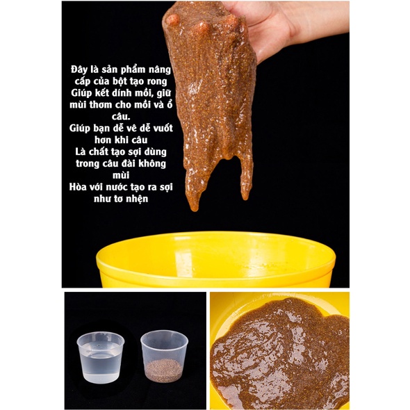 Bột Tơ nhện Thái Lan, Tạo sự kết dính cho mồi câu siêu nhạy - Đồ Câu Simano