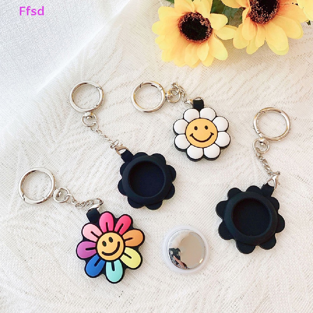 {Ffsd} Móc Khóa Chống Thất Lạc Cho Apple Theo Dõi Không Khí Hình Hoa Hướng Dương Mặt Cười