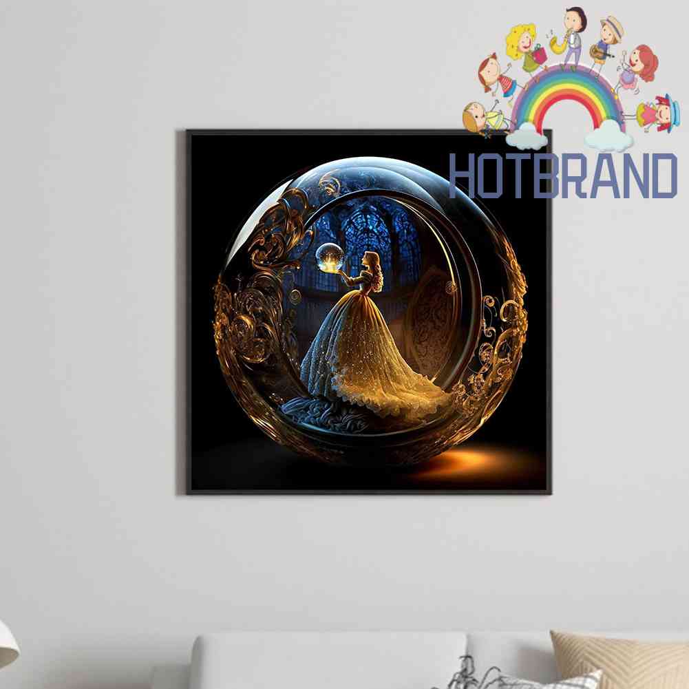 Bộ Tranh Đính Đá 5D Họa Tiết Công Chúa Độc Đáo DIY