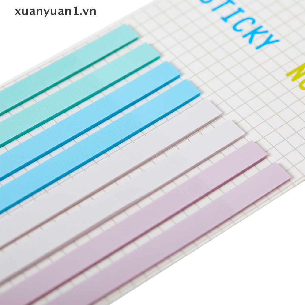 Set 160 Miếng Dán Ghi Chú Màu Macaron Trong Suốt Siêu Mỏng Tiện Dụng