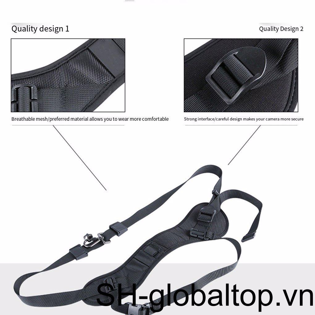 Dây Đeo Máy Ảnh Co Giãn Chống Trượt / Thất Lạc Màu Đen Có Thể Điều Chỉnh Giá Đỡ