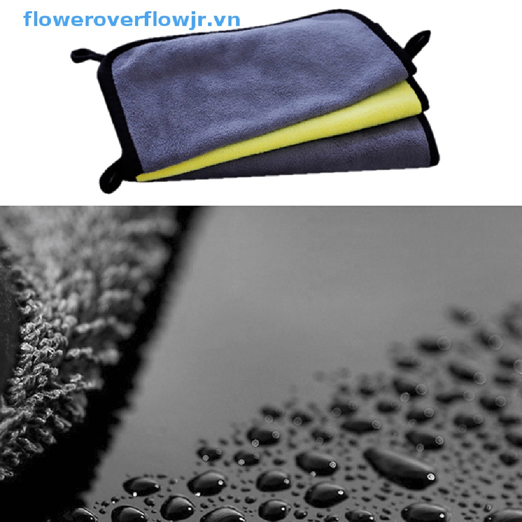 Set 3 Khăn Lau Xe Hơi Bằng Vải Vi Sợi Chất Lượng Cao