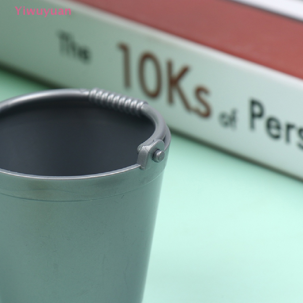 Bộ 2 Xô Mini Dễ Thương Dùng Để Trang Trí Nhà Búp Bê 1: 12