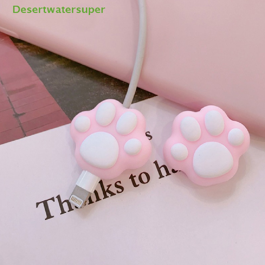 Phụ Kiện Bảo Vệ Dây Cáp Sạc Usb Bằng Silicon Dễ Thương