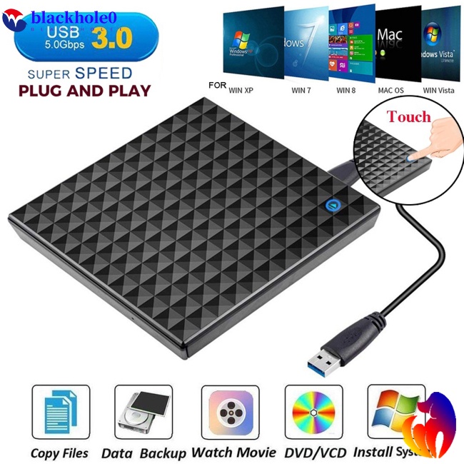 Đầu Đọc Đĩa DVD / CD DVD Kết Nối Usb 3.0 Tốc Độ Cao Tiện Dụng