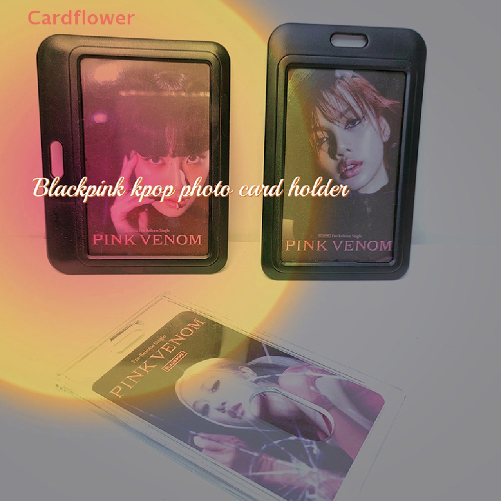 < Cardflower > Ví Đựng Thẻ Ảnh Nhóm Nhạc Kpop Black Series Mới Bảo Vệ Bảo Vệ Cho Văn Phòng Phẩm