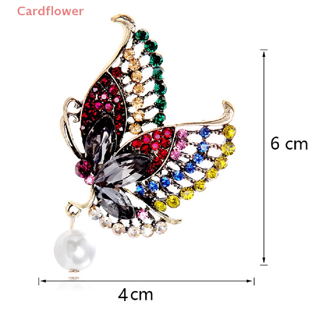 Ghim Cài Áo Hình Bướm Đính Ngọc Trai Nhân Tạo Thời Trang