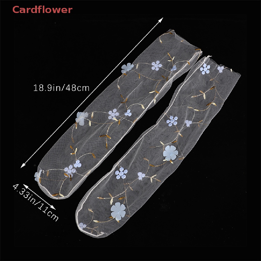 1 Đôi Tất Lưới Mỏng Trong Suốt In Hoa Đơn Giản Thời Trang Xuân Hè < Cardflower > Mới