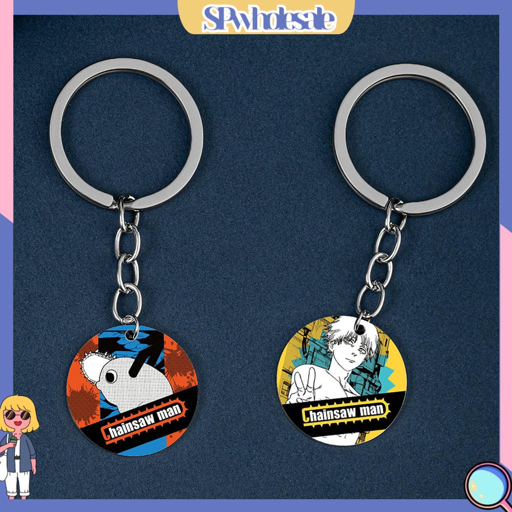 <SPwholesale> Móc Khóa Hình Nhân Vật Hoạt Hình Anime Bằng Thép Không Gỉ