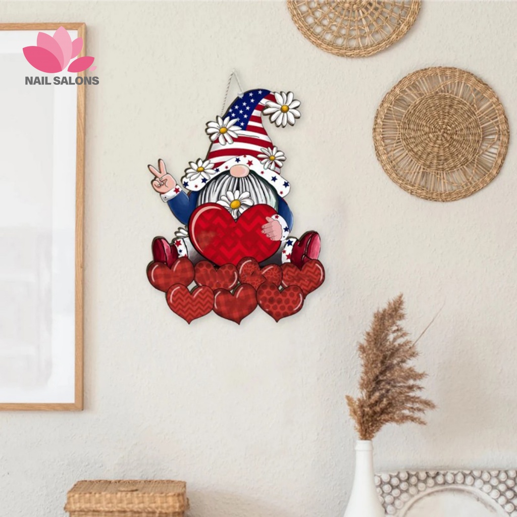 1 Set Mặt Dây Chuyền Hình Trái Tim Đỏ Hai Mặt Trang Trí Nhà Cửa