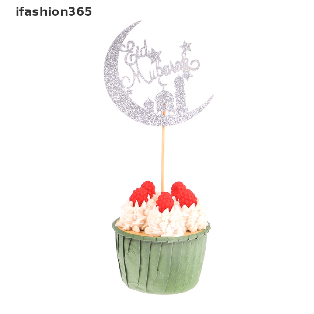 Topper Bằng Acrylic Dùng Trang Trí Bánh Kem DIY ifashion365] Eid Mubarak