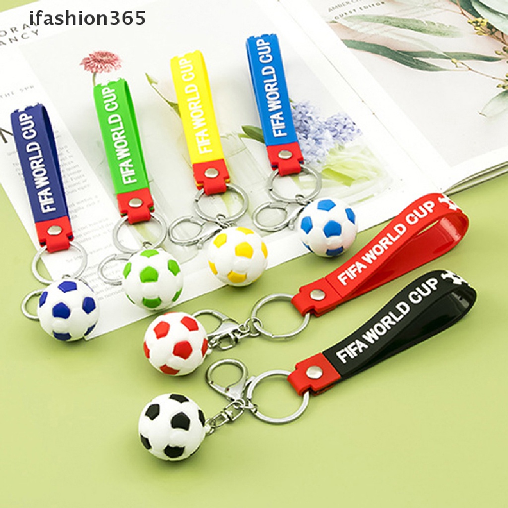 Móc Khóa Hình Quả Bóng Đá Kèm Quạt Nhỏ Xinh Thời Trang ifashion365