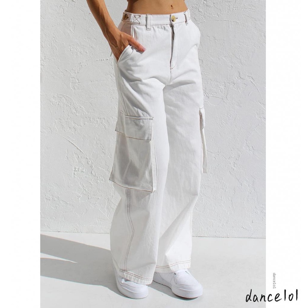 Dance1o1-quần Ống Rộng Trơn Màu Dành Cho Nữ