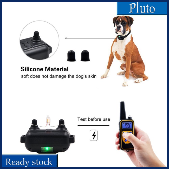 Vòng Cổ Huấn Luyện Chó Điện Tử 800m Có Thể Sạc Lại Được Với Màn Hình Lcd Huấn Luyện