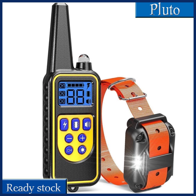 Vòng Cổ Huấn Luyện Chó Điện Tử 800m Có Thể Sạc Lại Được Với Màn Hình Lcd Huấn Luyện