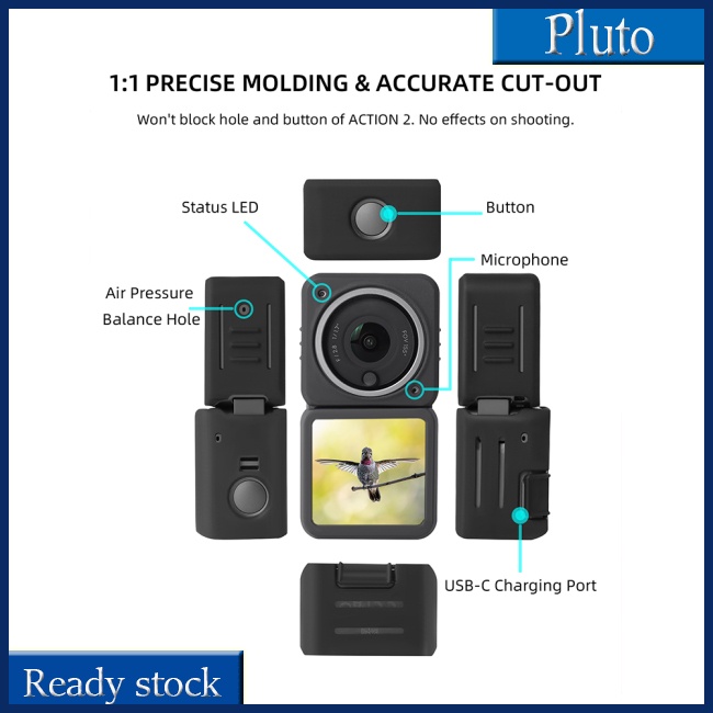 Mới Ốp Điện Thoại Silicon Chống Trầy Chống Rơi Chống Bụi Cho Action 2