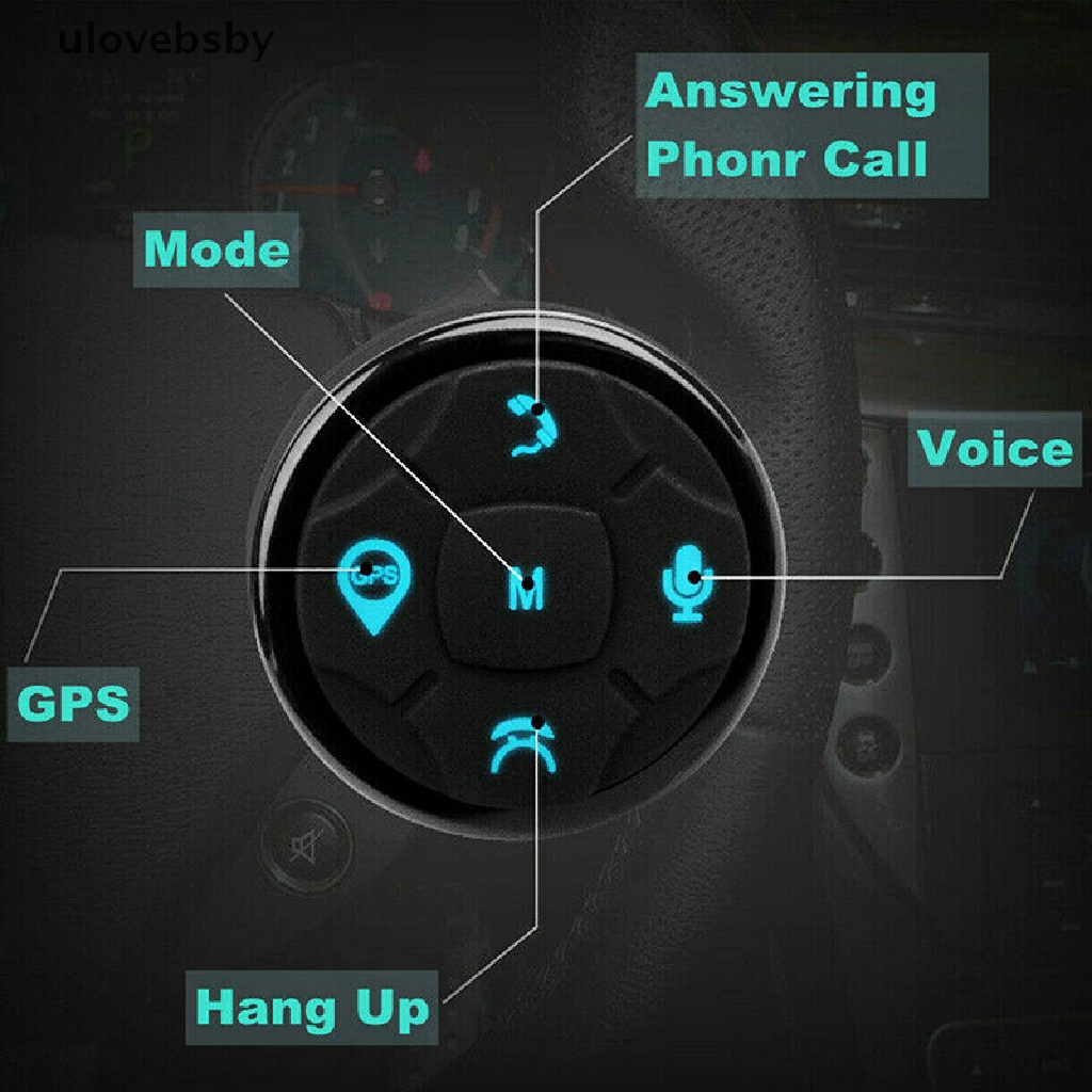 Ulovebsby vô lăng ô tô đa năng gps nút thông minh không dây phím điều khiển từ xa vn