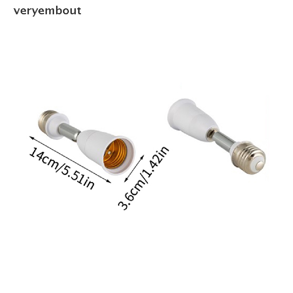 1 Chuôi Đèn Chuyển Đổi E27 Sang E27 Xoay 180 Độ Tiện Dụng