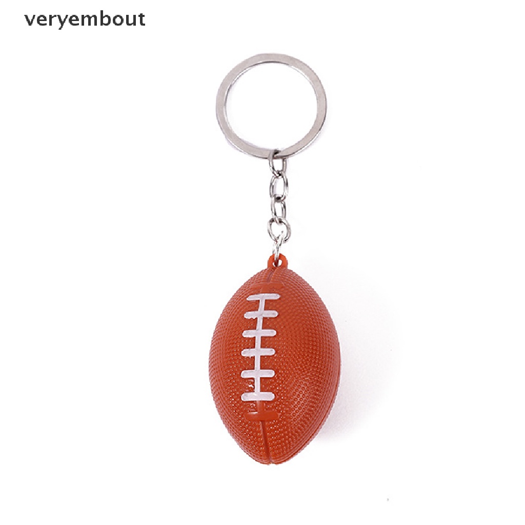 Ut Mới Lạ Móc Khóa Thể Thao Mặt Bóng Bầu Dục Sáng Tạo n