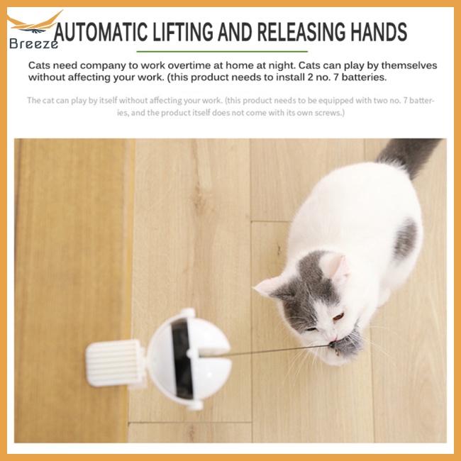 Gậy Đồ Chơi Nâng Bóng Tự Động Tương Tác Vui Nhộn Cho Mèo