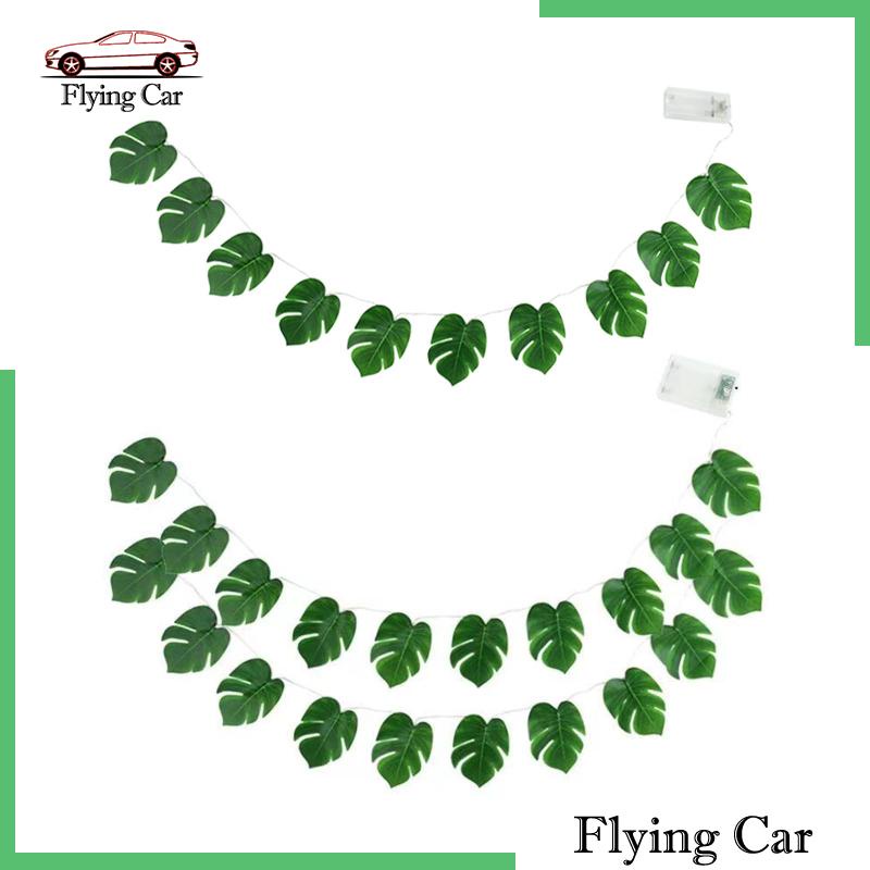 Dây Đèn Led 2 Bóng Hình Lá Nhiệt Đới Dùng Trang Trí Nhà Cửa / Sân Vườn / Tiệc Tùng