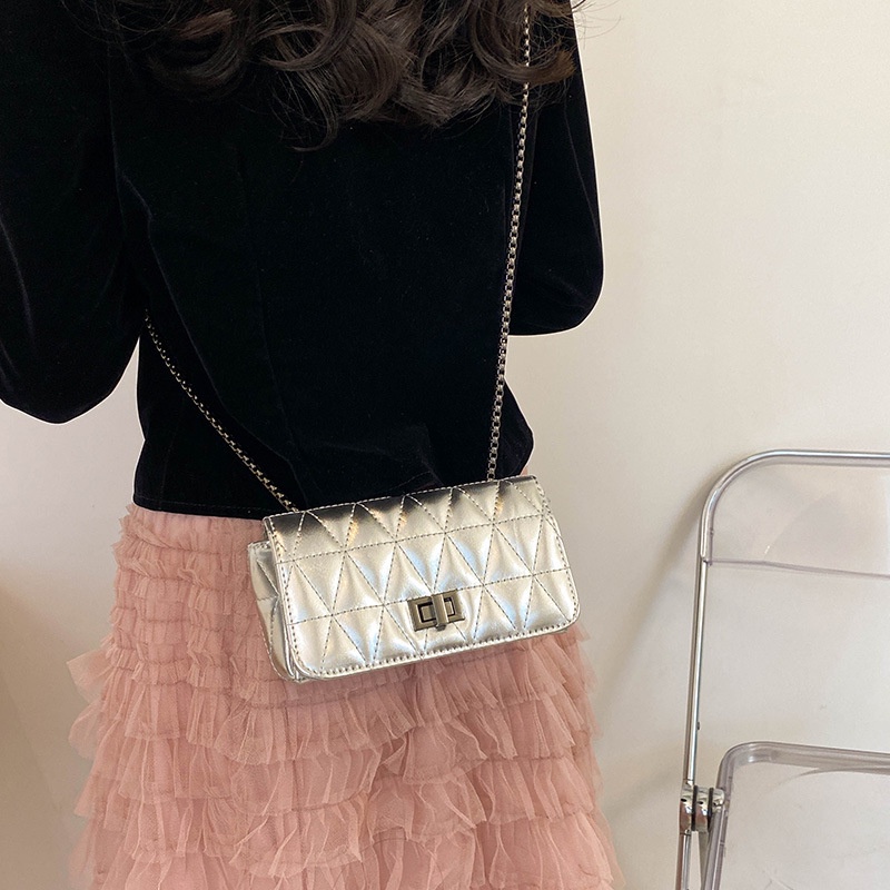 Túi Đeo JASMIN NOIR Chéo Da Bóng Họa Tiết Caro Thời Trang Cho Nữ