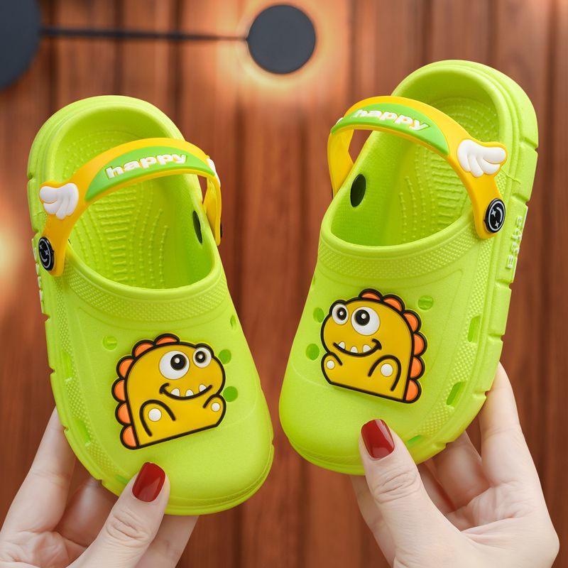 Dép Chống Trượt Thoáng Khí Hình Khủng Long Hoạt Hình Cho Bé