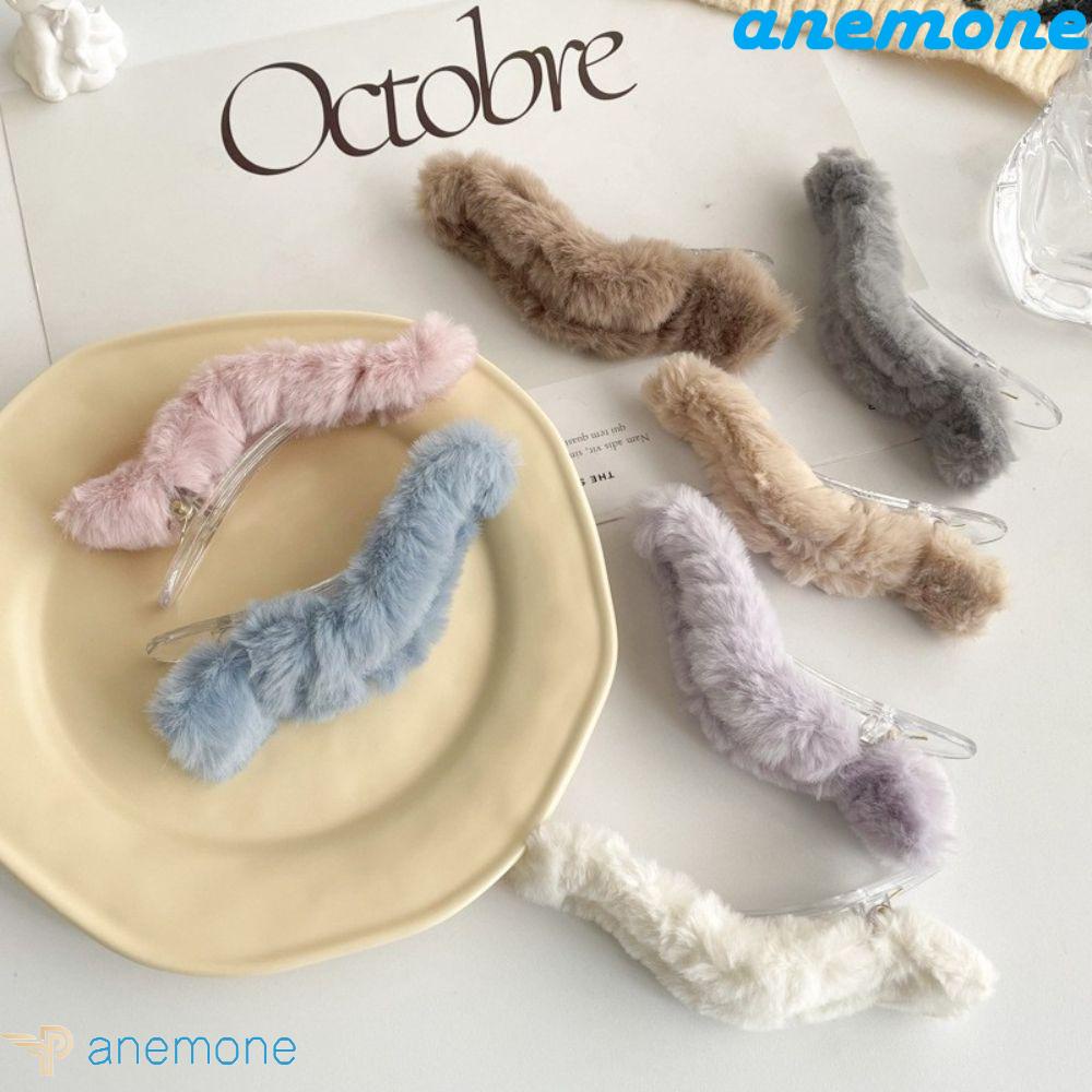 Kẹp Tóc Phủ Lông Tạo Kiểu Tóc Thời Trang Thanh Lịch Dành Cho Bạn Nữ