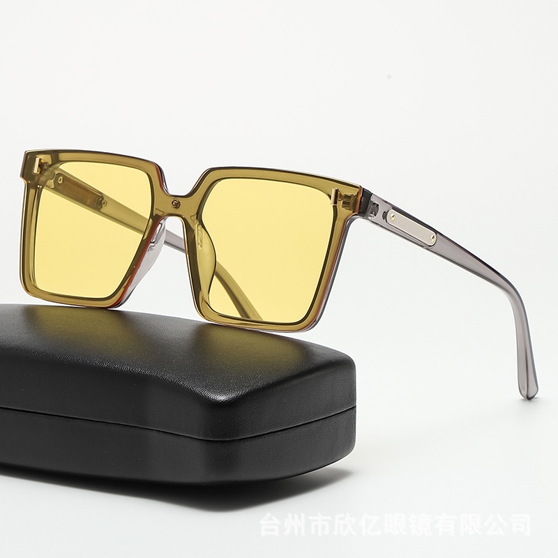 Kính Mát Gọng Vuông Chống Tia UV Thời Trang Cho Nam Nữ