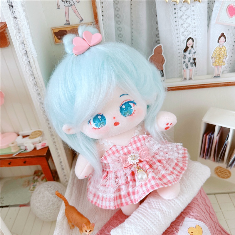 Búp Bê Nhồi Bông 20cm Kèm Quần Áo Chất Lượng Cao