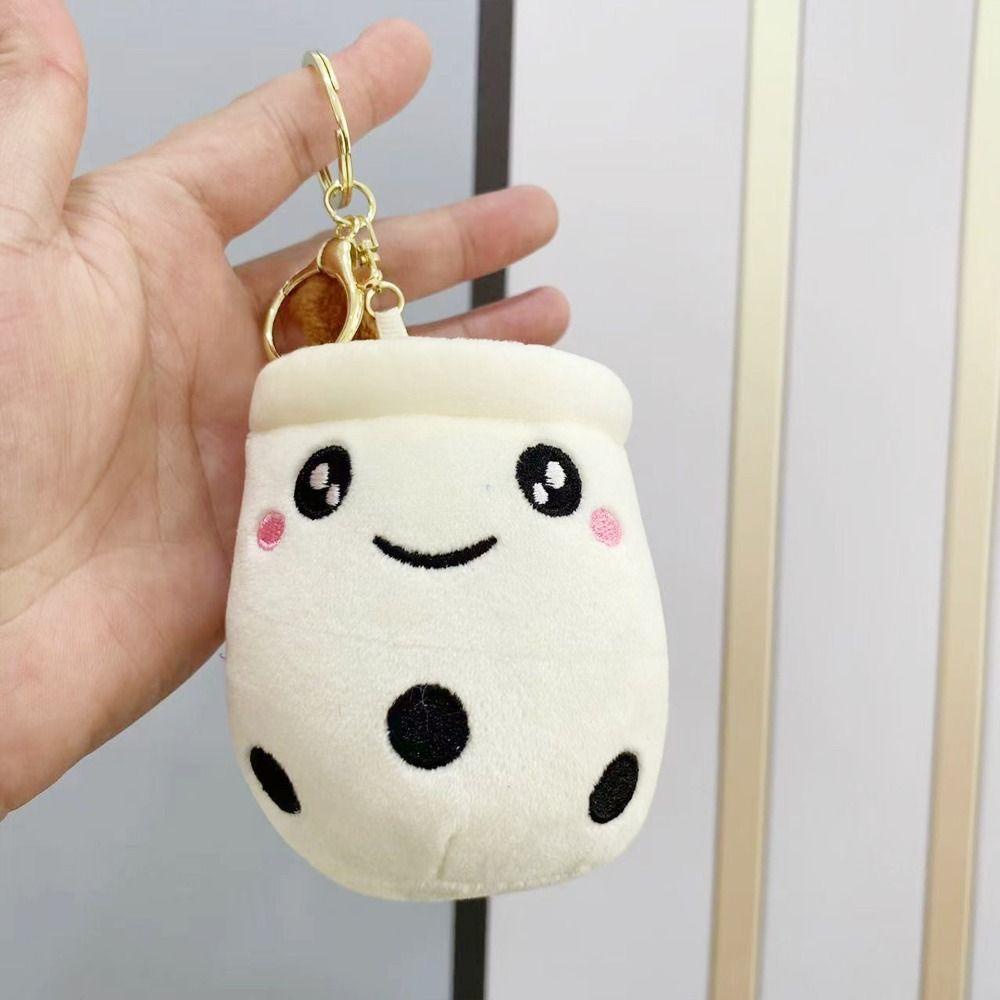 Móc Khóa Hình Ly Trà Sữa Boba Hoạt Hình Dễ Thương Vui Nhộn Phong Cách Hàn Quốc