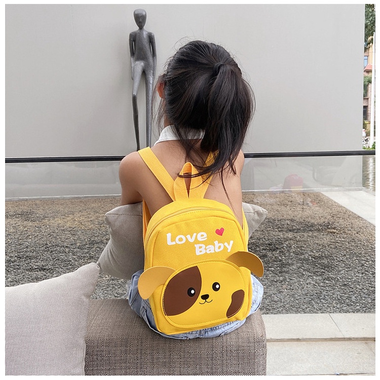 Balo Vải canvas Họa Tiết Hoạt Hình Cho Trẻ Mẫu Giáo