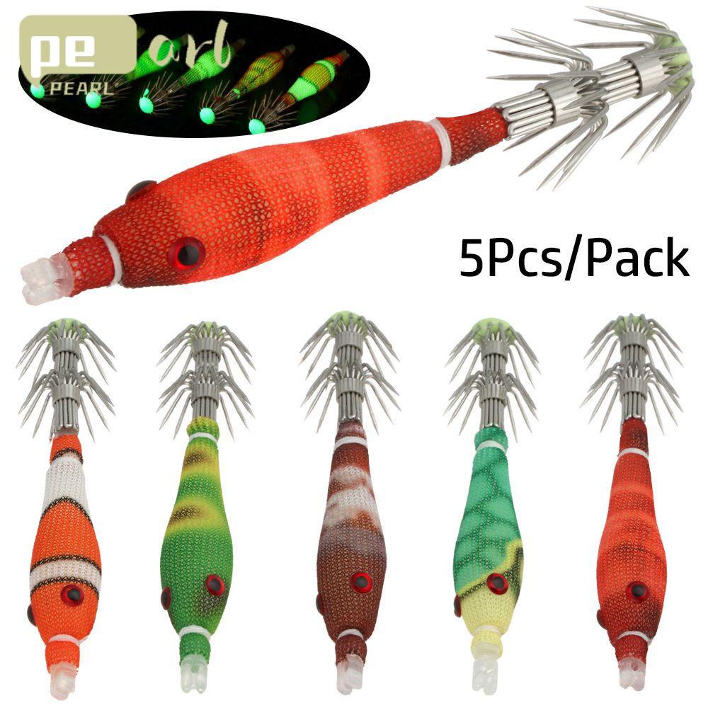 Bộ 5 Mồi Mực Giả Câu Cá Mềm 3.3g 60mm